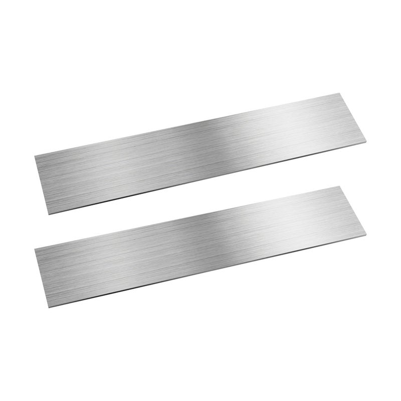 SUNKOO 304 Stainless Steel Flat Bar 2PCS, 5/16" Thick 2-3/8" Wide 8" Long, Brushed Finish, Durable Versatile Trim Strips, Easy to Shape for DIY Craft Making, Industrial Edging and Workshop Projects - Image 1